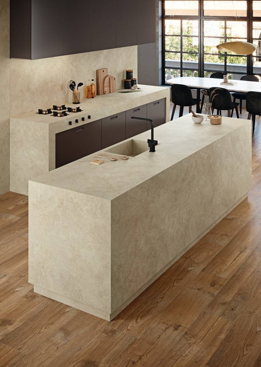 NEW CERAM COLLECTION light beige finition naturale en 12mm d'épaisseur